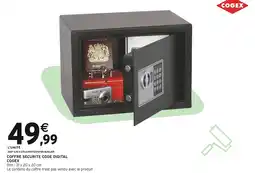 Intermarché COGEX Coffre Sécurité Code Digital offre