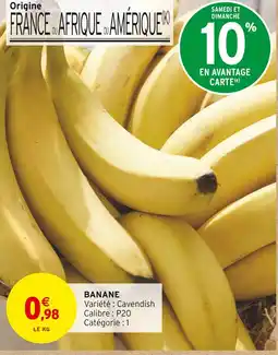 Intermarché Banane offre