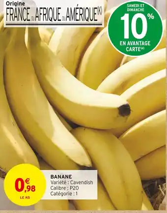 Intermarché Banane offre