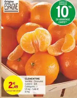 Intermarché Clémentine offre