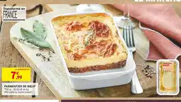 Intermarché Parmentier de bœuf offre