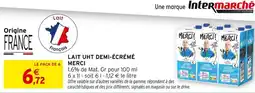 Intermarché MERCI Lait UHT Demi-Écrémé offre