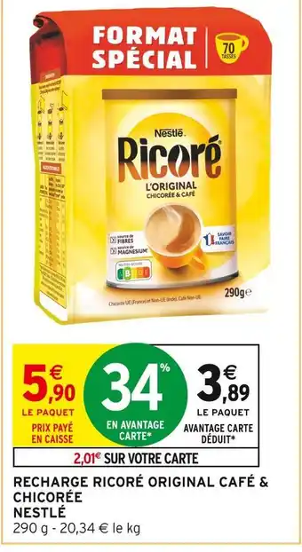 Intermarché Nestlé Ricoré L'Original Chicorée & Café offre