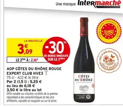 Intermarché Intermarché AOP Côtes du Rhône Rouge Expert Club HVE3 offre