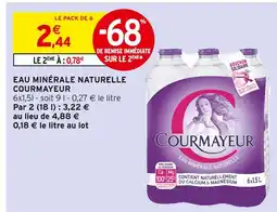Intermarché COURMAYEUR Eau Minérale Naturelle offre