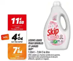 Netto Skip Lessive Liquide Peaux Sensibles 37 lavages(b) offre