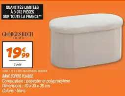 Netto Georges Rech Banc coffre pliable offre