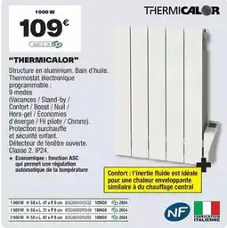 Brico Dépôt Thermicalor - radiateurs à inertie fluide offre