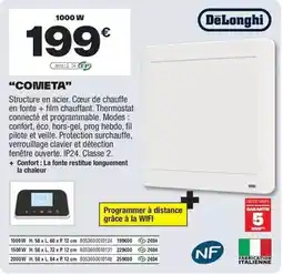 Brico Dépôt Delonghi - double cœur de chauffe ''cometa'' offre