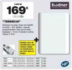 Brico Dépôt Bodner - double cœur de chauffe ''terencia'' offre