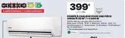 Brico Dépôt Weber - pompe a chaleur pour une pièce jusqu'à 35 m² / 2 600 w offre