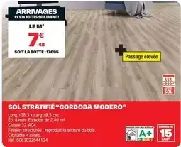 Brico Dépôt Sol stratifié cordoba i modero offre