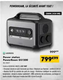 Narbonne accessoires Ugreen - powerroam gs1200 offre