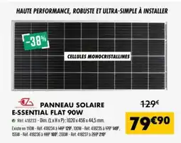 Narbonne accessoires Panneau solaire e-ssential flat 90w offre