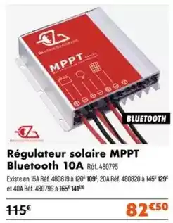 Narbonne accessoires Régulateur solaire bluetooth 10a offre