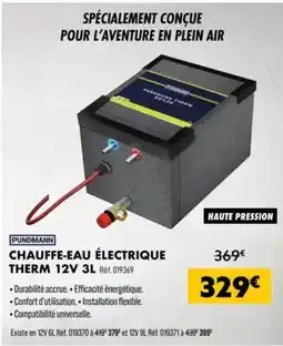 Narbonne accessoires Chauffe-eau electrique therm 12v 3l offre