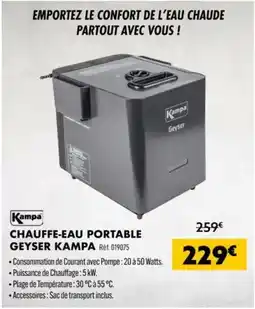 Narbonne accessoires Watts - chauffe-eau portable geyser offre