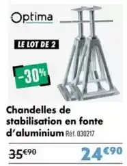 Narbonne accessoires Chandelles de stabilisation en fonte d'aluminium offre