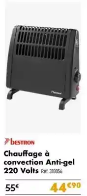 Narbonne accessoires Bestron - chauffage à convection anti-gel 220 volts offre