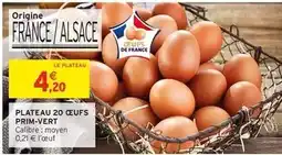 Intermarché Plateau 20 oeufs offre