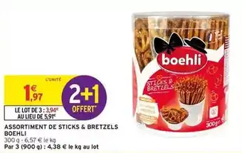 Intermarché Boehli - assortiment de sticks & bretzels offre