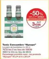 Monoprix Hysope - tonic concombre offre