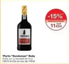 Monoprix Sandeman - porto sandeman ruby offre