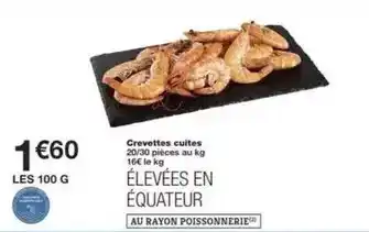 Monoprix Crevettes cuites offre