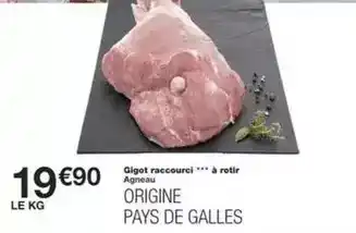 Monoprix Gigot raccourci à rôtir agneau offre