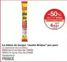 Monoprix Justin bridou - le bâton de berger offre