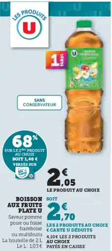 Hyper U U Boisson fruits plate U offre