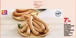 Hyper U Saucisse de francfort ou knack d'alsace ou viennois schmidt offre