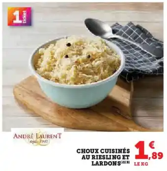Hyper U Choux cuisinés au riesling et lardons offre