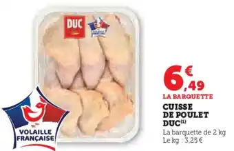Hyper U DUC Cuisse de poulet offre