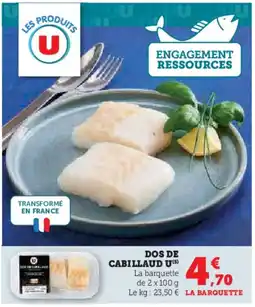 Hyper U U Dos de cabillaud offre