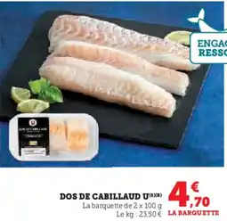 Hyper U U Dos de cabillaud offre