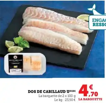 Hyper U U Dos de cabillaud offre