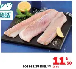 Hyper U Dos de lieu noir offre