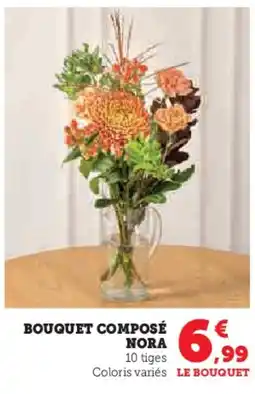 Hyper U Bouquet composé nora offre