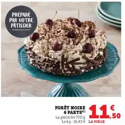 Hyper U Forêt noire 6 parts offre