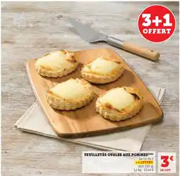 Super U Feuilletés ovales aux pommes offre