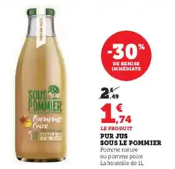 Super U Pur jus sous le pommier offre