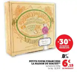 Super U Petits fours financiers la maison du biscuit offre