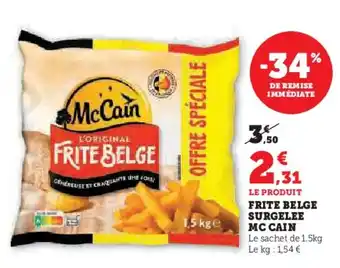 Super U MCCAIN Frite belge surgelee offre