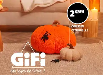Coussin citrouille