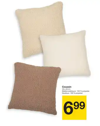 Zeeman Coussin offre