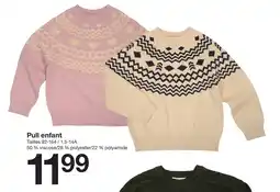 Zeeman Pull enfant offre