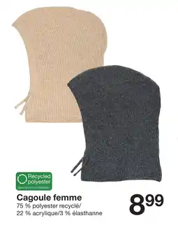 Zeeman Cagoule femme offre