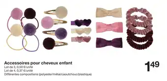 Zeeman Accessoires pour cheveux enfant offre