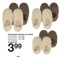 Zeeman Chaussons femme ou enfant offre